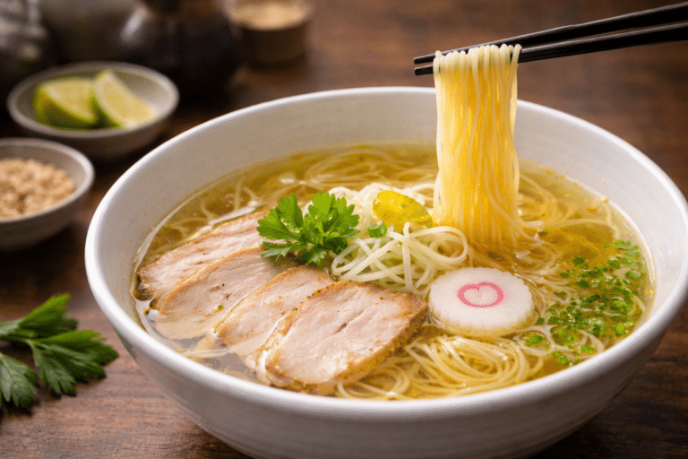 Guia avançado de espessura e corte: Como personalizar o macarrão keishi para o caldo de Shio ramen